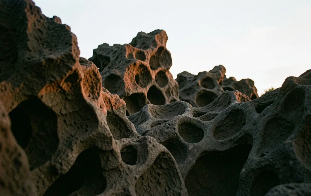 Natural basalt texture